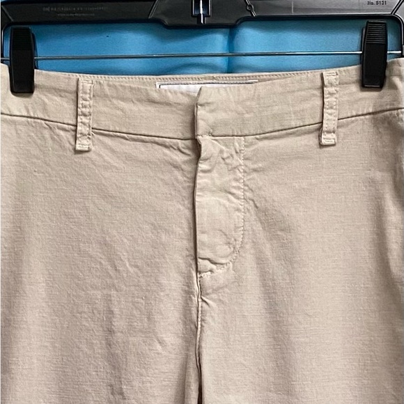 Frank & Eileen Kinsale Performance Cotton Linen Crop Pants Size: 0 Cement - Picture 5 of 16